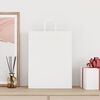 vidaXL Sacs en papier 250 pcs avec poign&eacute;es blanc 32x12x42 cm