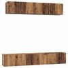 vidaXL Ensemble meuble TV 5 pc Bois Ancien Bois d'ing&eacute;nierie