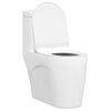 vidaXL Siège de toilette Réglable Blanc 48,5 x 36 x 5 cm Polypropylène