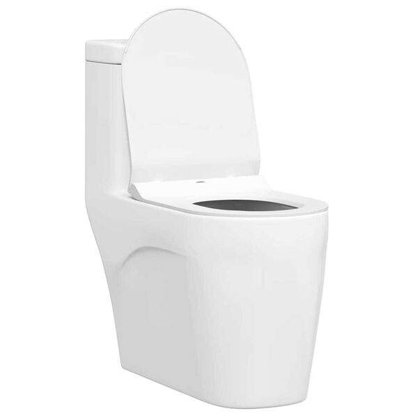 vidaXL Siège de toilette Réglable Blanc 48,5 x 36 x 5 cm Polypropylène