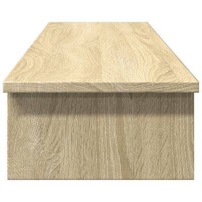 vidaXL Support de moniteur chêne sonoma 100x27x15 cm bois d'ingénierie