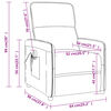 vidaXL Fauteuil Beige Tissu microfibre