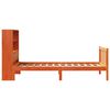 vidaXL Lit biblioth&egrave;que sans matelas cire marron 100x200 cm pin massif