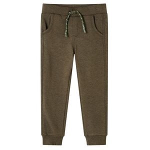 vidaXL Pantalon de surv&ecirc;tement pour enfants m&eacute;lange kaki 92