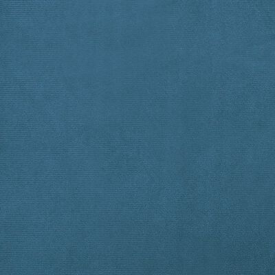 vidaXL Lit pour chien avec extension bleu 100x50x30 cm velours