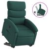 vidaXL Fauteuil inclinable vert fonc&eacute; tissu