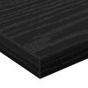 vidaXL &Eacute;tag&egrave;re &agrave; livres 4 pcs Noir 60 x 20 x 1,5 cm Bois d'ing&eacute;nierie
