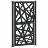 vidaXL Portail de jardin noir 100x175 cm en acier l&eacute;ger