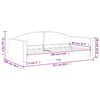 vidaXL Lit de repos gris fonc&eacute; 90x190 cm velours