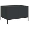 vidaXL Table basse noir 68,5x50x43,5 cm acier lamin&eacute; &agrave; froid