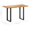 vidaXL Table &agrave; manger 120x60x76 cm Bois de r&eacute;cup&eacute;ration massif