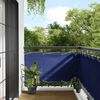 vidaXL &Eacute;cran de balcon bleu 75x800 cm 100% polyester oxford