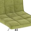 vidaXL Chaises pivotantes &agrave; manger lot de 2 vert clair velours
