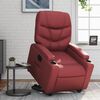 vidaXL Fauteuil inclinable &eacute;lectrique rouge bordeaux similicuir