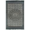 vidaXL Tapis Kilim Coton 120 x 180 cm avec motif Gris
