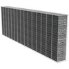 vidaXL Mur en gabion avec couvercle Acier galvanis&eacute; 600 x 50 x 200 cm