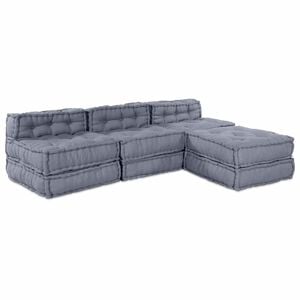 vidaXL Unit&eacute; de canap&eacute; modulaire Tissu Gris 210 x 140 x 56 cm