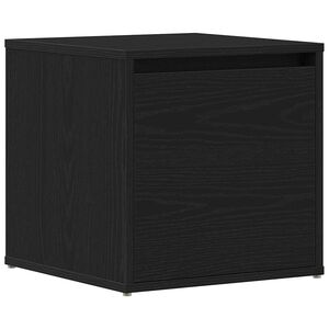 vidaXL Commode Ch&ecirc;ne noir 40,5 x 40 x 40 cm Bois d'ing&eacute;nierie