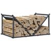 vidaXL Portant de bois chauffage anthracite 70x43x34,5 cm