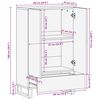 vidaXL Buffet de Rangement avec stockage Marron 60 x 33 x 100 cm