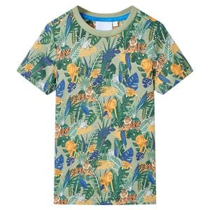 vidaXL T-shirt pour enfants avec manches courtes multicolore 116