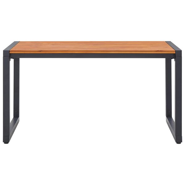 vidaXL Ensemble &agrave; manger de jardin 5 pcs Noir