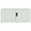 vidaXL Classeur gris clair 90x40x220 cm acier