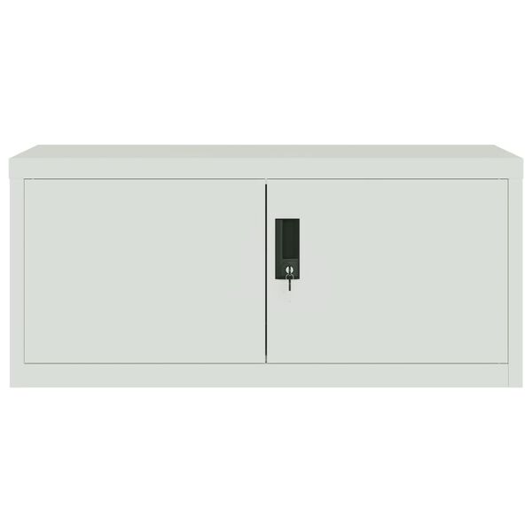 vidaXL Classeur gris clair 90x40x220 cm acier