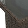 vidaXL Salon de jardin avec coussins 6 pcs marron résine tressée
