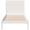 vidaXL Cadre de lit extra long sans matelas 100x220 cm bois massif