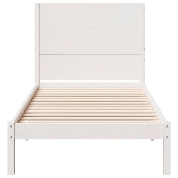 vidaXL Cadre de lit extra long sans matelas 100x220 cm bois massif
