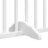 vidaXL Barri&egrave;re pour chiens et porte 4 panneaux blanc bois de peuplier