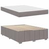 vidaXL Cadre de lit avec matelas Taupe 140 x 200 cm tissu