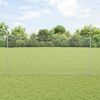vidaXL Cl&ocirc;ture avec poteau Argent&eacute; 1,5 x 50 m Acier