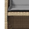 vidaXL Ensemble &agrave; manger de jardin coussins 5 pcs m&eacute;lange beige rotin