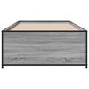 vidaXL Cadre de lit sans matelas sonoma gris 90x200 cm