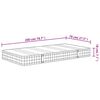 vidaXL Matelas &agrave; ressorts bonnell moyen 70x200 cm