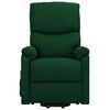 vidaXL Fauteuil de massage Vert foncé Tissu