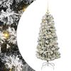 vidaXL Sapin de No&euml;l Artificiel &agrave; Branches Articul&eacute;es Vert et blanc