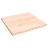 vidaXL Dessus de table bois ch&ecirc;ne massif non trait&eacute; bordure assortie