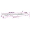 vidaXL Cadre de lit sans matelas 75x190 cm bois de pin massif