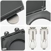 vidaXL Si&egrave;ge de toilette Anthracite 47 x 37 x 4 cm Duroplast