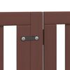 vidaXL Barri&egrave;re pour chien porte pliable 12 panneaux bois de peuplier