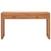 vidaXL Bureau avec 2 tiroirs 140x40x75 cm Bois de teck