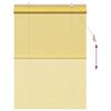 vidaXL Store enrouleur avec des rideaux Jaune 120 x 160 cm Bambou
