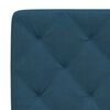vidaXL Lit avec matelas bleu 90x200 cm velours