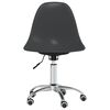 vidaXL Chaise pivotante de bureau Gris clair PP