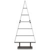 vidaXL Arbre de Noël en métal avec support Noir 90 cm Acier