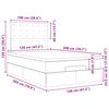 vidaXL Cadre de lit ottoman avec matelas rose 120x200 cm velours