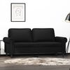 vidaXL Canap&eacute; &agrave; 2 places Noir 140 cm Similicuir